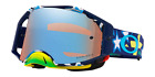 NIB Oakley Airbrake MX Troy Lee Designs Goggles $191 blue iridium prizm sapphire