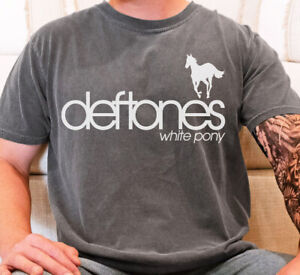 Deftones White Pony T-Shirt 90s Rock Band Vintage Black Comfort Colors 1717 Tee