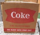 1964  Vintage Coca Cola Box For Four One Gallon Glass Syrup Jugs