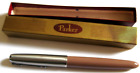 New ListingVintage Parker 57 Fountain Pen Tan & Silver  Tone USA
