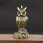 Brass Owl Tabletop Figurine Animal Statue Sculpture Home Decor gifts