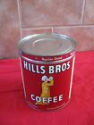 Hills Bros Coffee Tin 4 Lb Vintage 1950s Red Can Brand