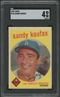 New Listing1959 Topps Baseball #163 Sandy Koufax SGC 4 (VG-EX)