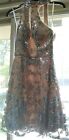 Gianni Bini Juniors party prom formalspecial event BEIGE Silver  dress size 5