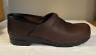 Dansko Professional Clogs Comfort Brown Oiled Leather-Size 46 EUR, 12.5-13 US