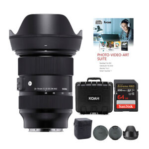 Sigma 24-70mm f/2.8 DG DN Art Zoom Full Frame E-Mount Lens Bundle