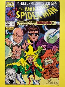 Amazing Spider-Man #337, Larsen, KEY-Sinister Six II App, NM, UNread, Nice Copy!