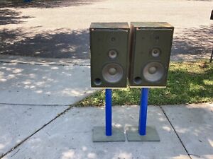 Pair of Vintage JBL L110 Speakers with Stands