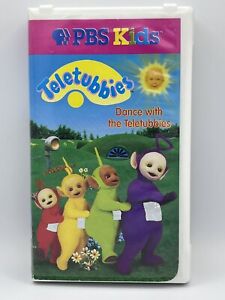 Teletubbies Dance With The Teletubbies VHS Video Tape 1998 Clamshell Tested