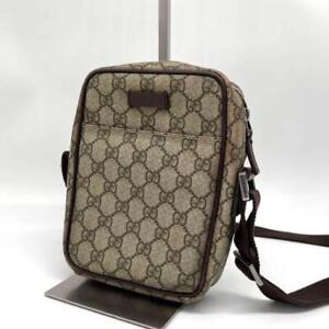 Gucci GG Shoulder Bag Crossbody Sacoche - Authentic Leather Men's Designer Bag