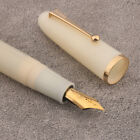 New JINHAO 9019 fountain pen Heartbeat nib SPIN white M golden ink pens