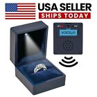 Voicegift Velvet Ring Box LED Light 60s Recordable Proposal Engagement Wedding