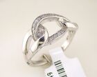 Diamond Fashion Knot Ring Sterling Silver