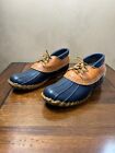 Vintage Womens LL BEAN Maine Hunting Shoe Brown Rubber Low Duck Boots Sz 9