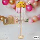 10x Gold Crystal Flower Stand Wedding Centerpiece Flower Holder Party Decor 75cm