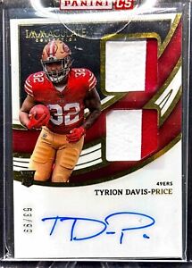 2022 Panini Immaculate Tyrion Davis-Price Rookie Patch Auto /99 RC RPA 49ers