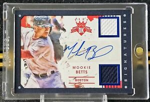 Mookie Betts Auto 2016 Diamond Kings Signatures Silver Framed Blue /49 Red Sox🔥