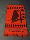 Vintage Venezuela With Bird In Tree Woven Tapestry Wall Hanging 44