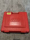 Vintage Legos Red Carrying Case 1985 Gallon Bag Full Of Legos 10 Mini Figs