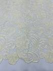 Ivory Guipure Lace Fabric Floral Bridal Lace Guipure Wedding Dress by the Yard