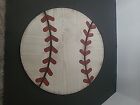 Baseball Wood Wall Decor Kids Room Sports - Lightly USED