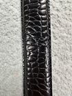 Polo Ralph Lauren Belt Mens Adjustable Black Brown Snake Genuine Leather Buckle