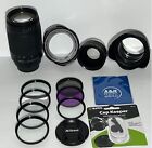 Nikon AF 70-300mm f/4-5.6 G Lens Kit W Filters Hood Case For D3100 D3200 D5200 +
