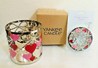 Yankee Candle ~Valentines - Hearts & Bows ~ Metal ~ Candle Holder & Topper ~ New