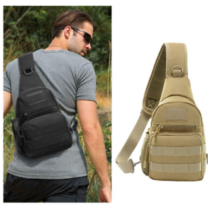 Men Tactical Sling Backpack Large Capacity Pack Men's Shoulder Bag for Fishing
