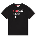 Hugo Boss Kids Short Sleeve Tee-Shirt Black [G25108-09B]
