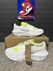 SIZE 10 Nike Crater Impact Women's Casual Sneakers White Pink Volt CW2386 102