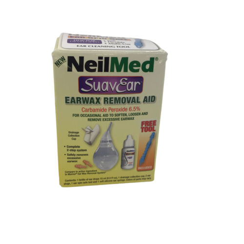 NeilMed SuavEar Ear Wax Removal Aid Kit Carbamide Peroxide 6.5% EXP 2023-11