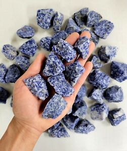 Blue Quartz Crystals AKA Sapphire Quartz - Bulk Rough Gemstones from Brazil