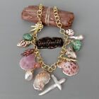 Statement necklace Multi Sea Shell Pearl Chain Necklace Summer Beach Jewelry19