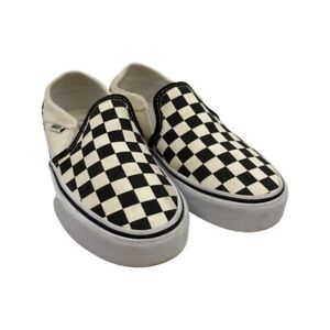 Vans Classic Slip-On Checkerboard Black/White Shoes 721356 Women’s Size 5