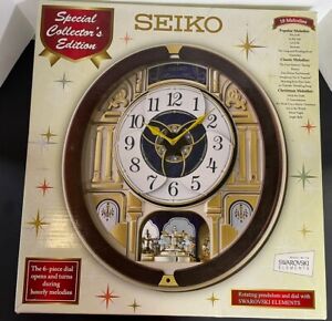 NIB 2014 Seiko Collector Edition Melodies In Motion Beatles Clock QXM541BRH