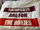 Saturdays Are For The Hokies Virginia Tech Barstool Flag Tapestry