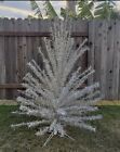 VINTAGE! 60’S ALUMINUM Tinsel 6.5' FULL WITH 95 BRANCHES*** CHRISTMAS TREE ***