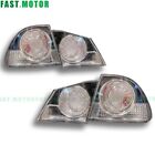Crystal Clear Lens Brake Tail Lights Turn Signal For 06-11 Acura CSX/JDM Civic