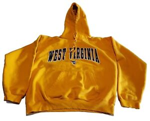 New ListingWest Virginia Blue & Gold Hooded Sweatshirt~Hoodie~Old Varsity Brand~Adult XL