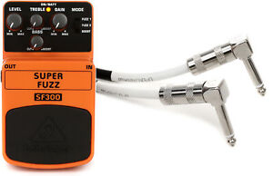 Behringer SF300 Super Fuzz Pedal + Hosa CPE-112 Value Bundle