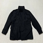 Ralph Lauren Purple Label Jacket Mens Small Black Safari Trench Coat Military