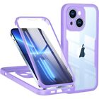 Front and Back 2 in 1 Protective Case For iPhone 11 12 13 14 Pro Max XR 7 8 Plus