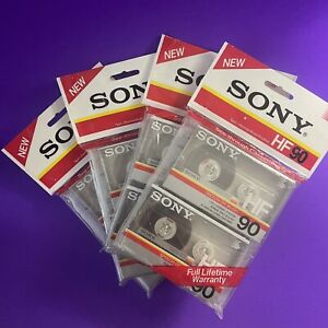 New ListingSony HF90 Blank Transparent Audio Cassette Tapes 90 Min Lot of 8. High-Fidelity.