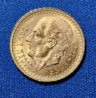 1945 Mexico Gold 2 1/2 Pesos Coin, 2.08 grams Dos Y Medio