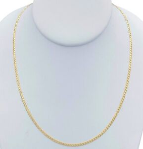 18K Yellow REAL GOLD Solid Cuban Link Chain 2.2mm, 24” 5.6gr. / CHI268