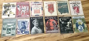 Vintage/ Antique Sheet Music- Lot of 12 Pieces Collectible