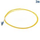 2M LC UPC Single Mode Simplex Fiber Optical Pigtail Cable Cord OFNR Yellow