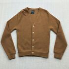 VINTAGE Sears Cardigan Sweater Mens Small Brown Mohair Blend Grunge 70s 80s
