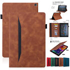 For Amazon Kindle Fire HD 10 Plus 2021 HD 8 2020 Smart Leather Card Holder Case